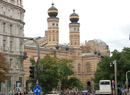 Будапешт, вид на синагогу