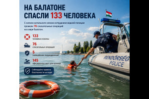 На Балатоне спасли 133 человека