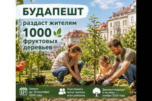 Будапешт раздаст жителям 1000 фруктовых деревьев